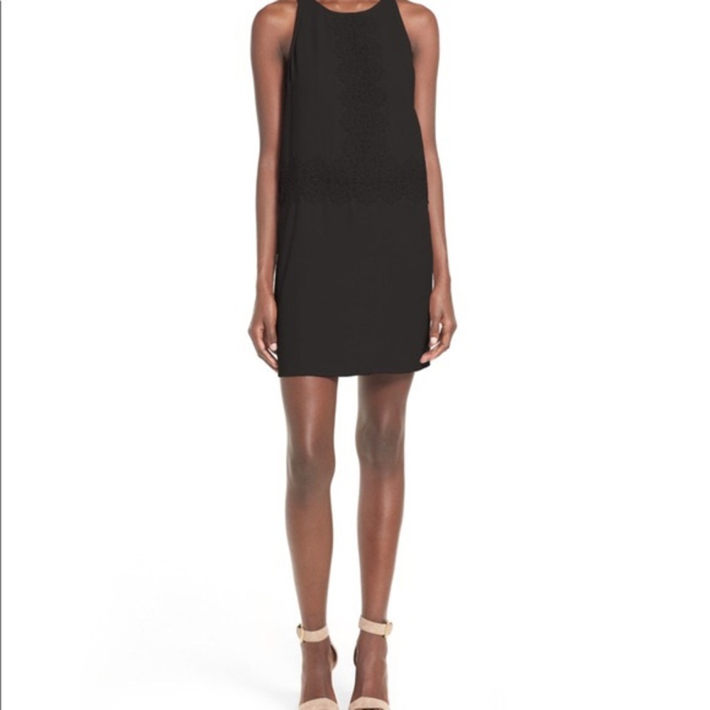 Leith - Black lace shift dress